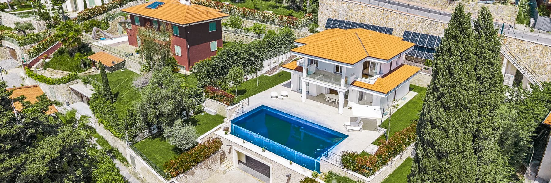 Modern Villa with Infinity Pool in Bordighera, Liguria