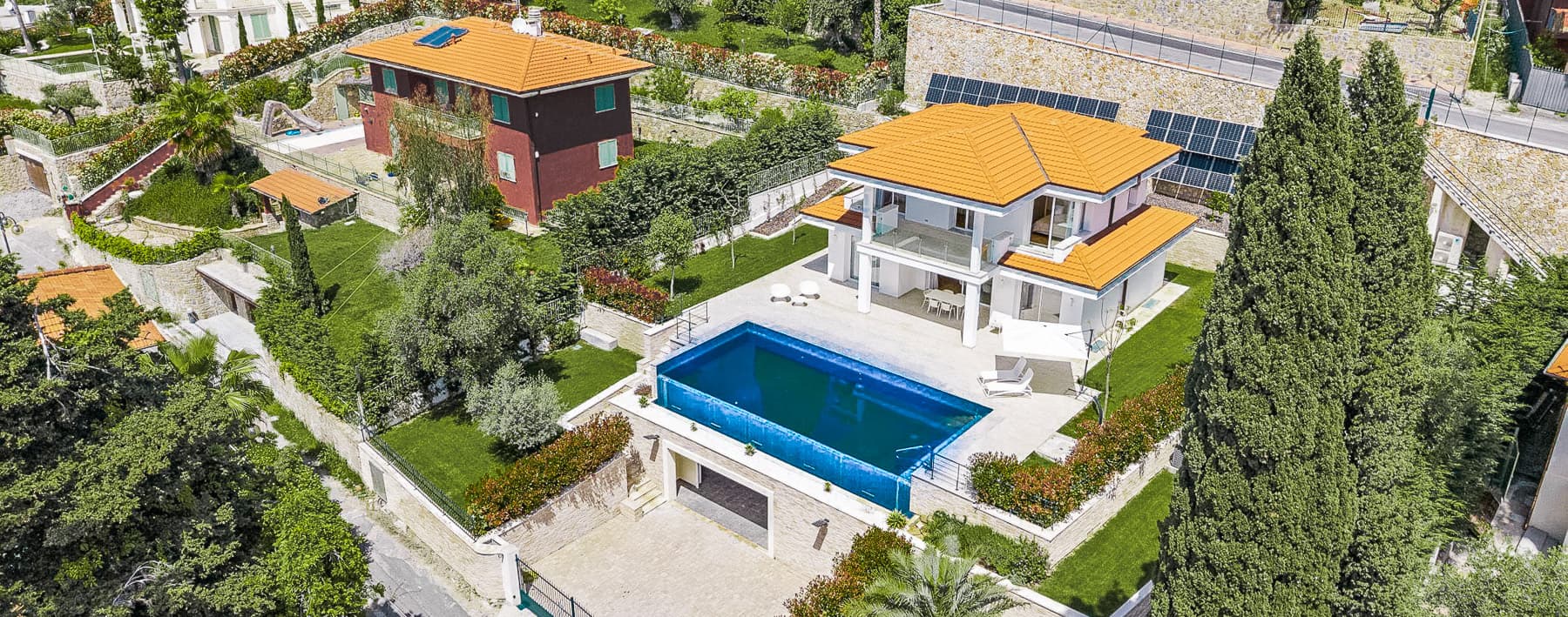 Modern Villa with Infinity Pool in Bordighera, Liguria