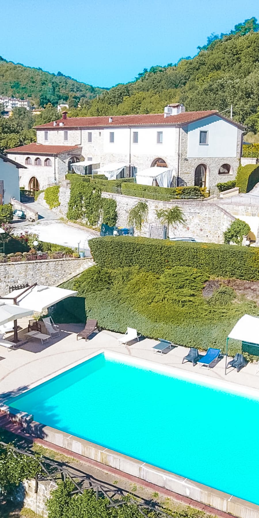 Villa Overlooking Lake Bilancino, Tuscany