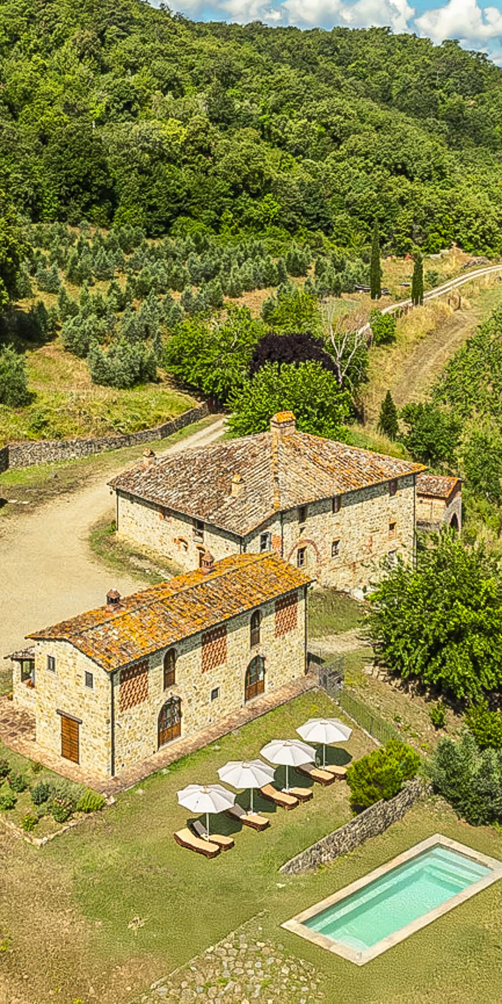 Casale in Toscana tra uliveti a Laterina Pergine Valdarno
