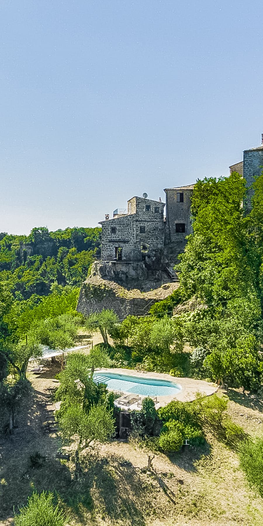Casale con piscina e vista panoramica a Civitella d'Agliano