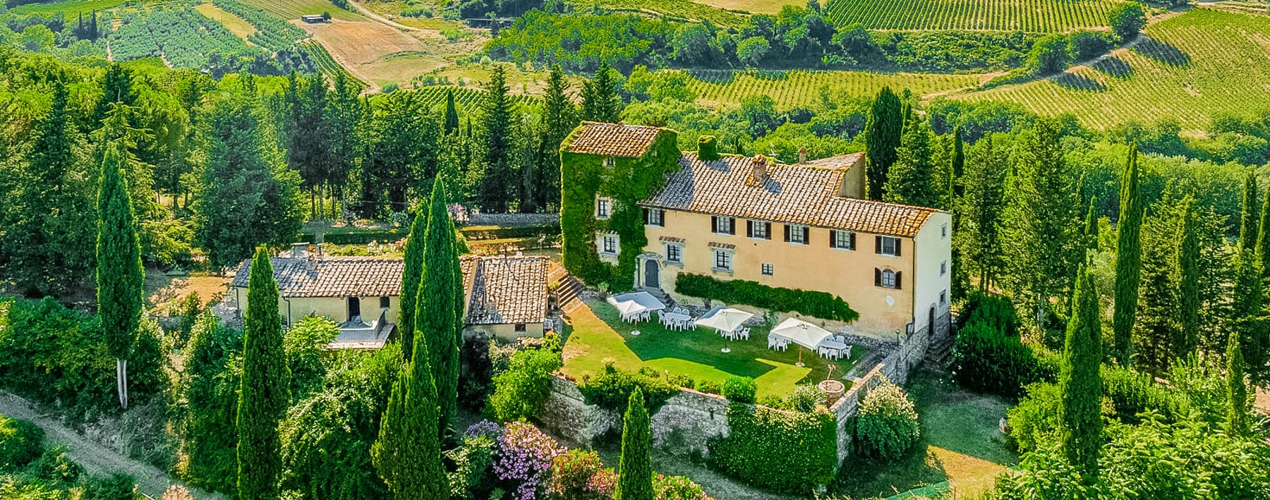 Historic Villa with Tower in Chianti, Tuscany