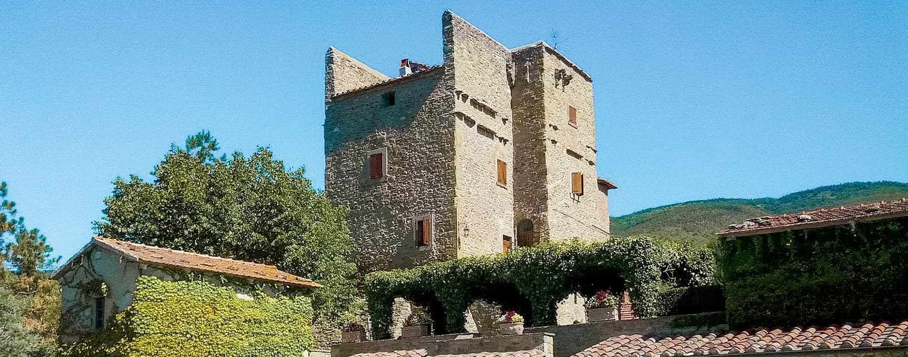 Casale storico con piscina nella campagna di Cortona