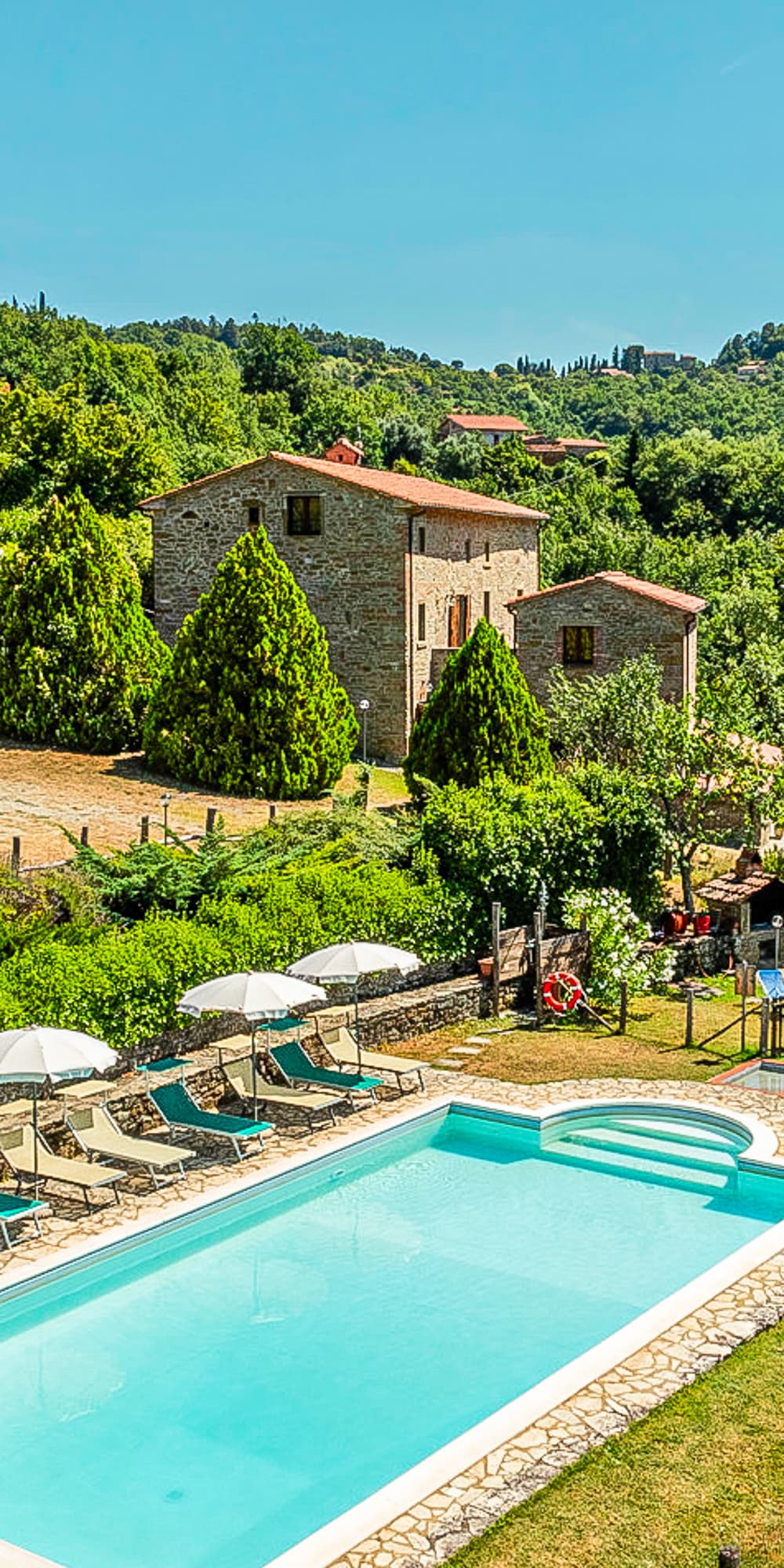 Casale con Piscina Panoramica sulle Colline di Cortona