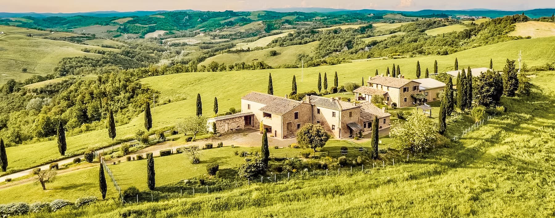 Casale toscano tra le colline di Montalcino, Valdorcia