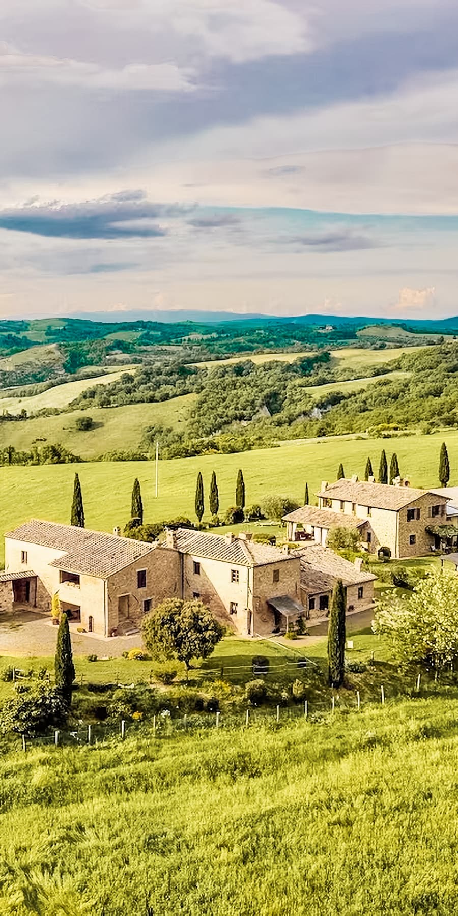 Casale toscano tra le colline di Montalcino, Valdorcia