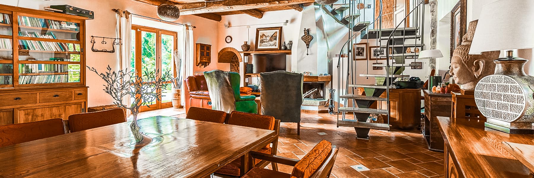 Casale toscano con piscina a Santa Fiora, panoramico