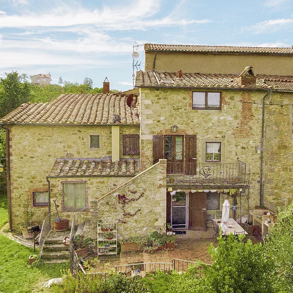 Terratetto con piscina, Val d'Orcia, Castiglione d'Orcia