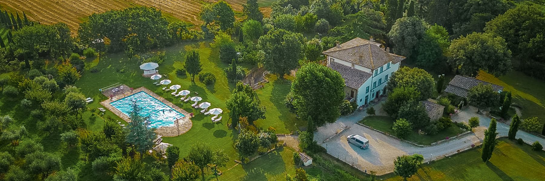 Villa with Pool and Park in Historic Cortona