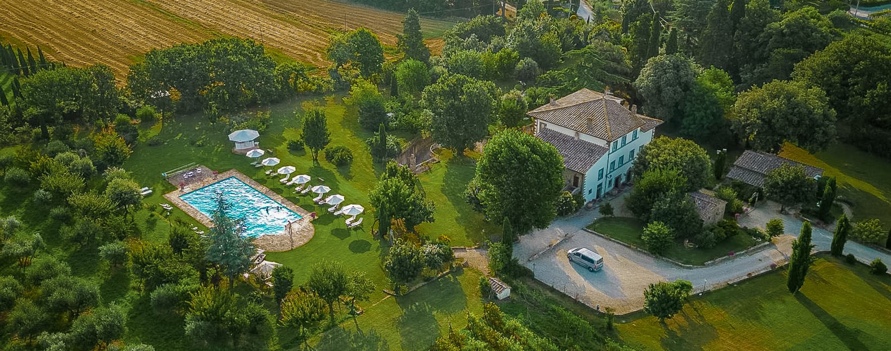 Villa with Pool and Park in Historic Cortona