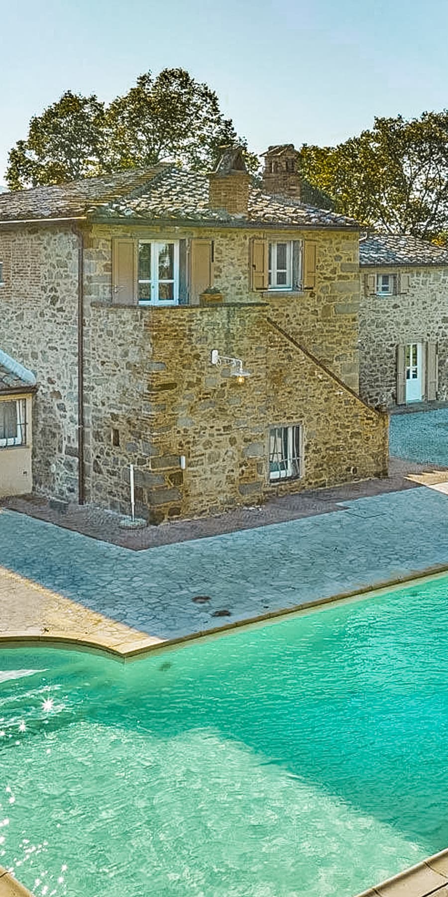 Casale toscano con piscina tra le colline di Cortona