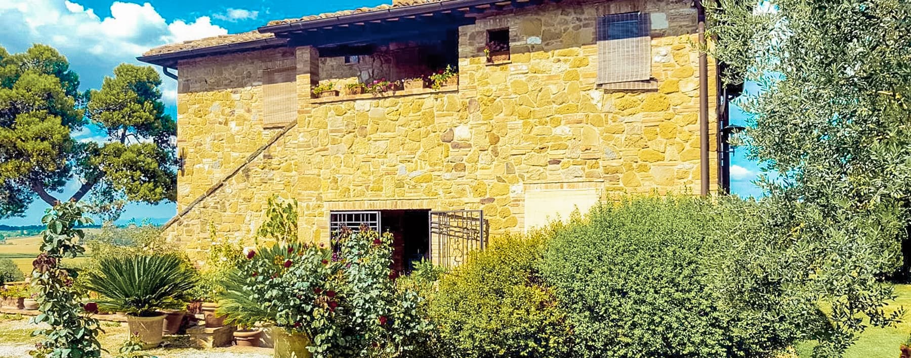 Rustic Country House with Panoramic View in Tuscany