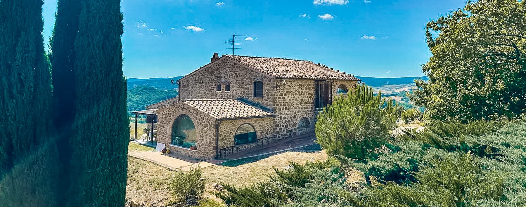 Rustic Country House with Views in Manciano, Tuscany