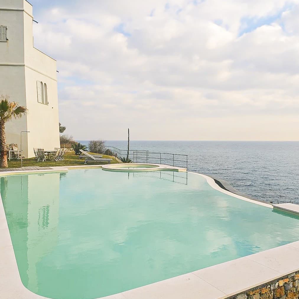Historic Villa Overlooking the Sea in Cipressa, Liguria