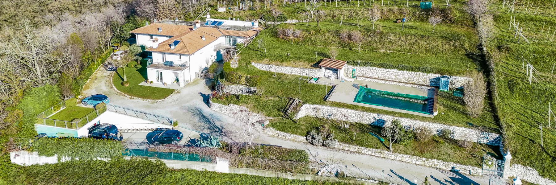 Villa immersa nel verde delle colline di Botticino