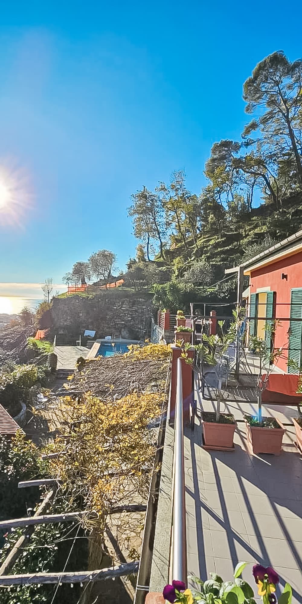 Villa con vista mare e piscina a Chiavari