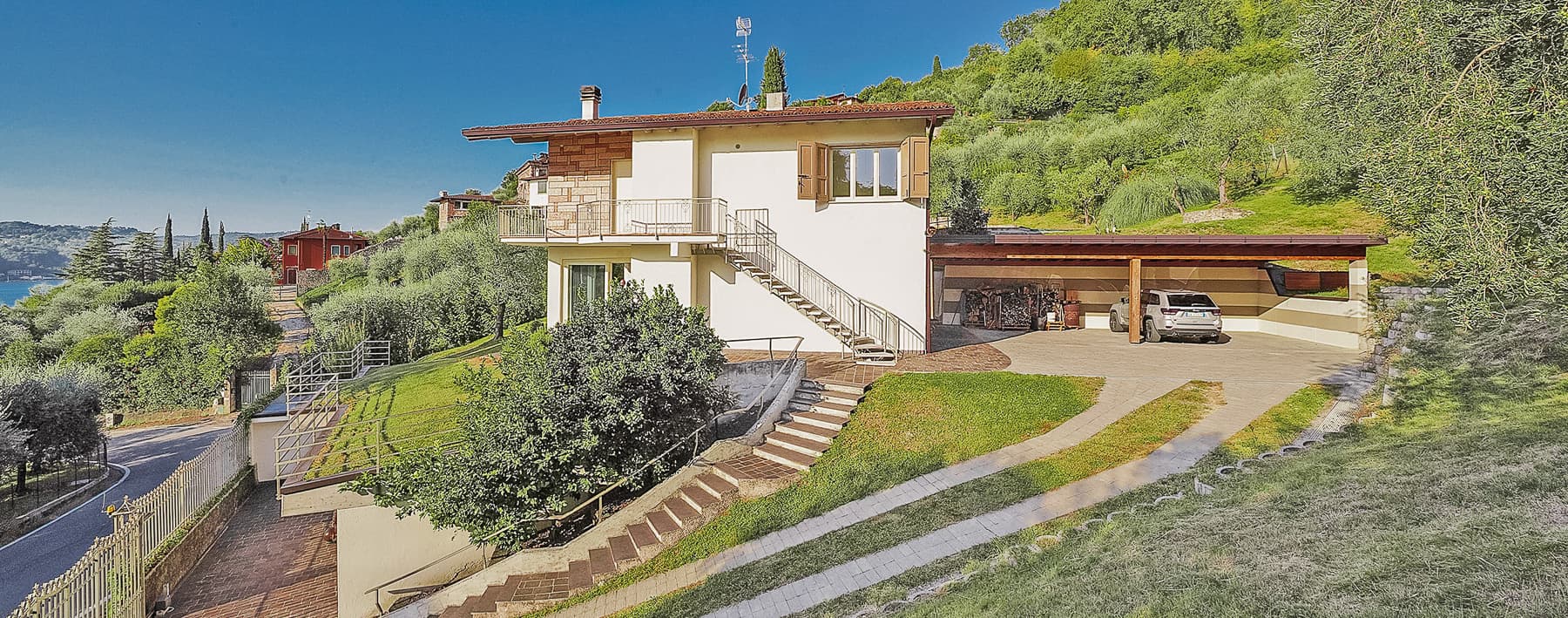 Villa esclusiva a Salò, vista Lago di Garda