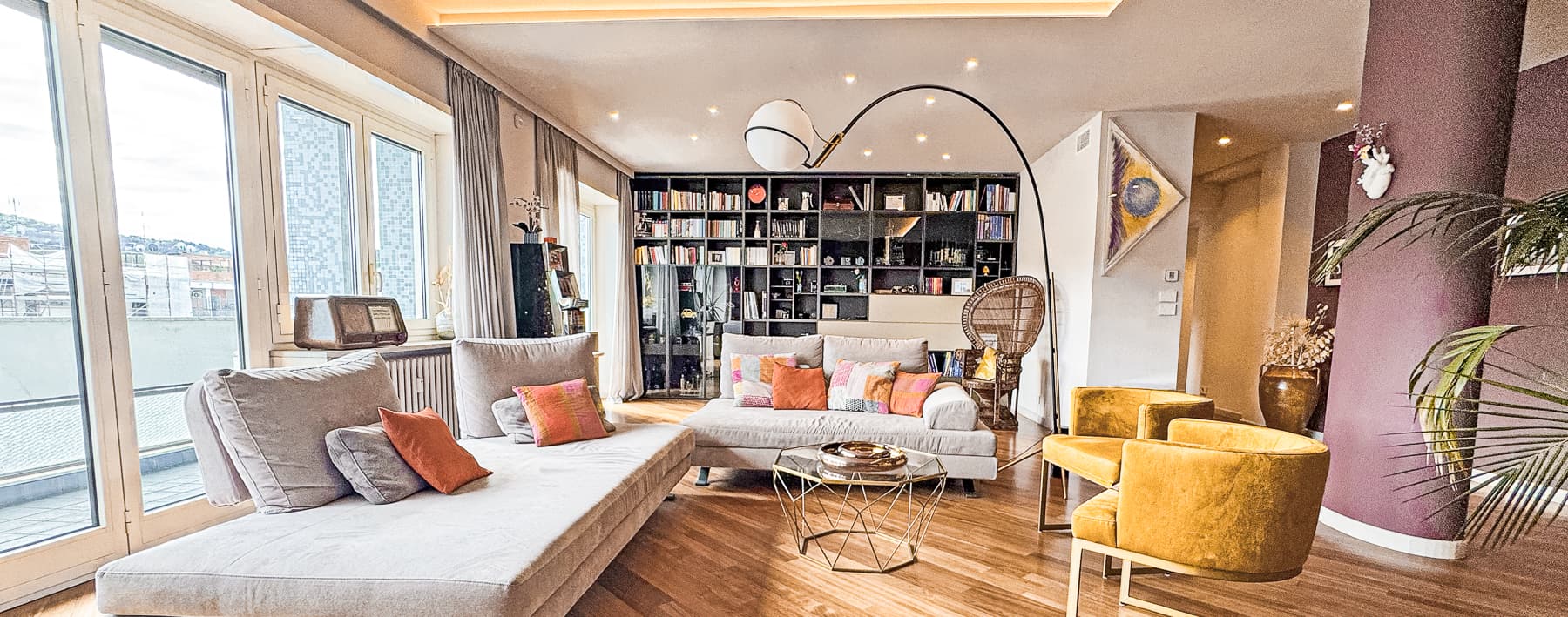 Elegant Attic Loft in Torino, Piedmont