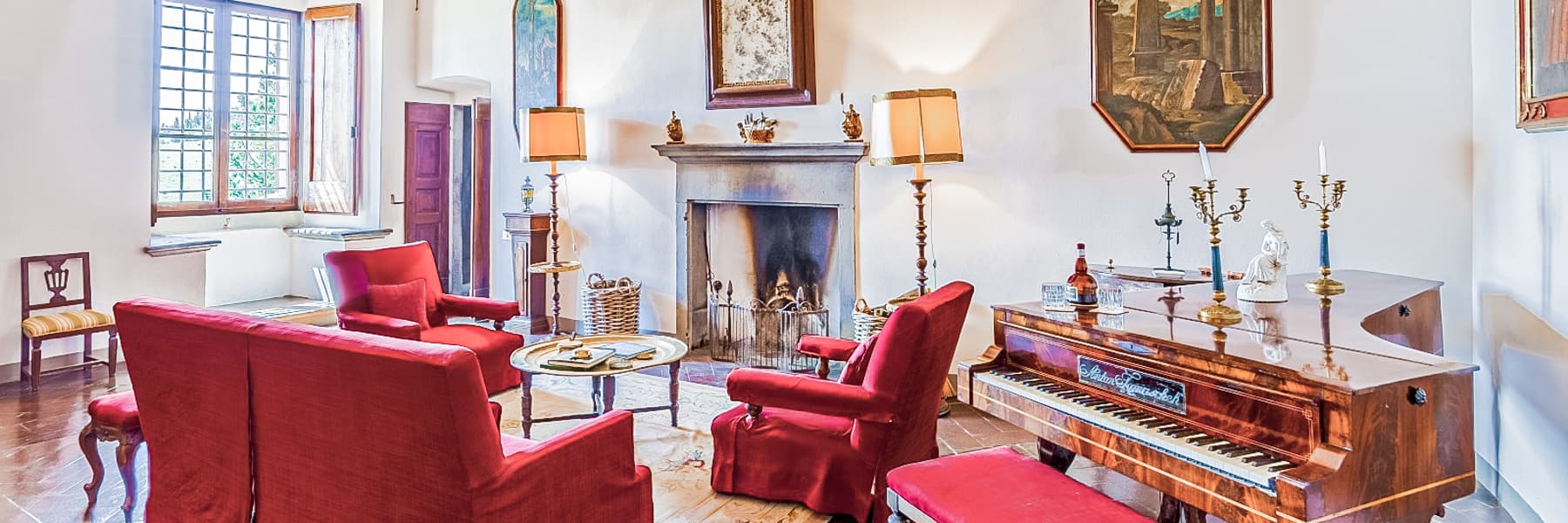 Medieval Villa in Chianti, Tuscany with Pool and Garden
