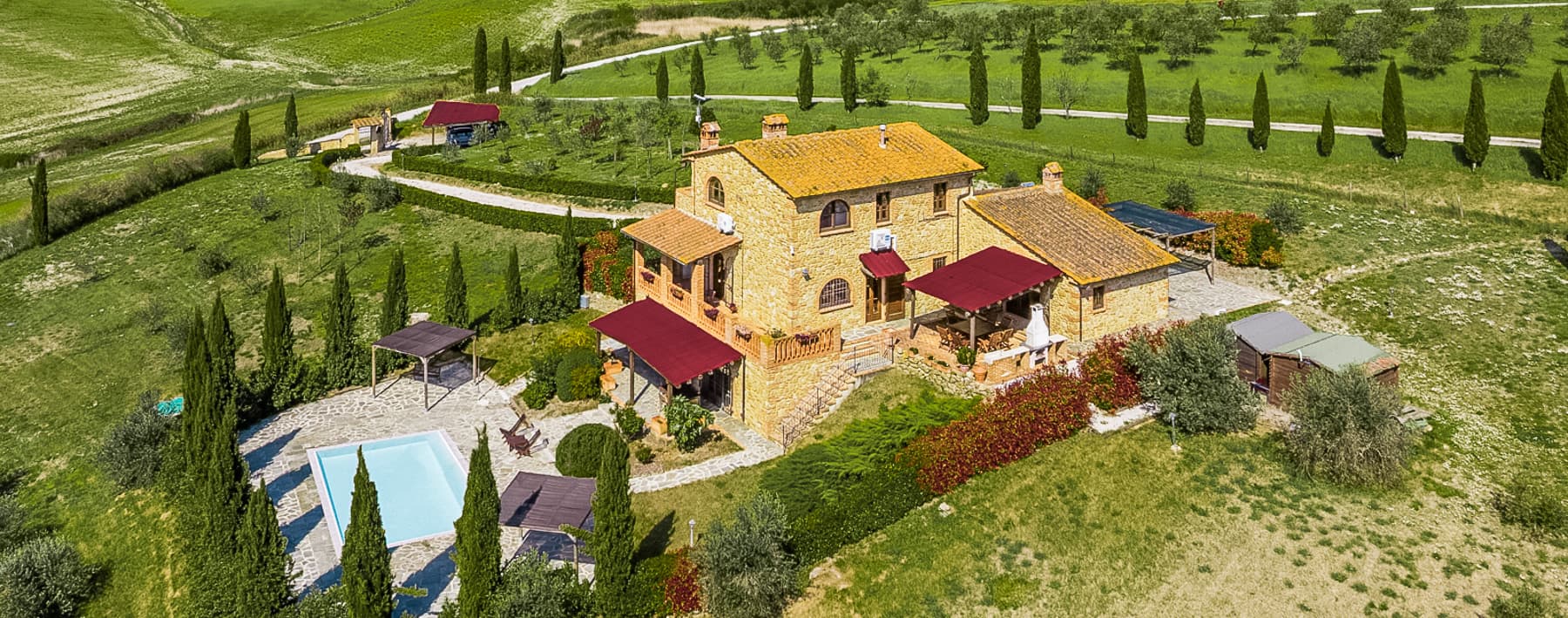 Rustic Country House with Views in Volterra, Tuscany