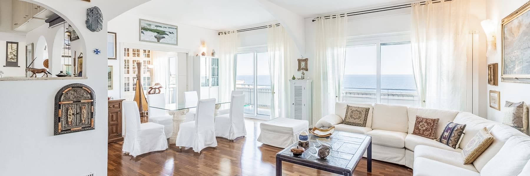 Appartamento ristrutturato a Ospedaletti, 120 mq con vista mare