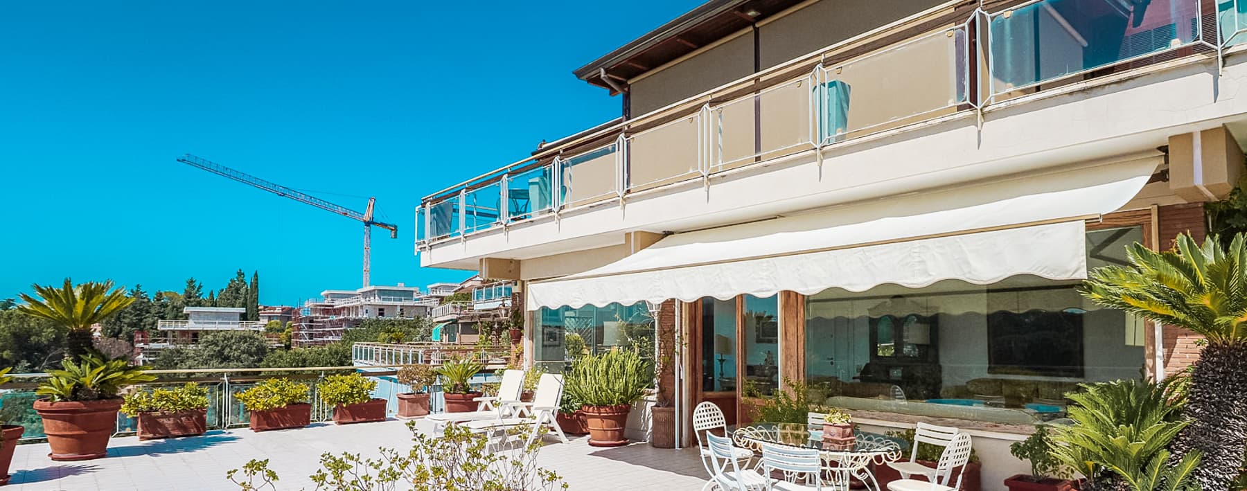 Elegant Penthouse with Panoramic Terrace in Rome, Lazio