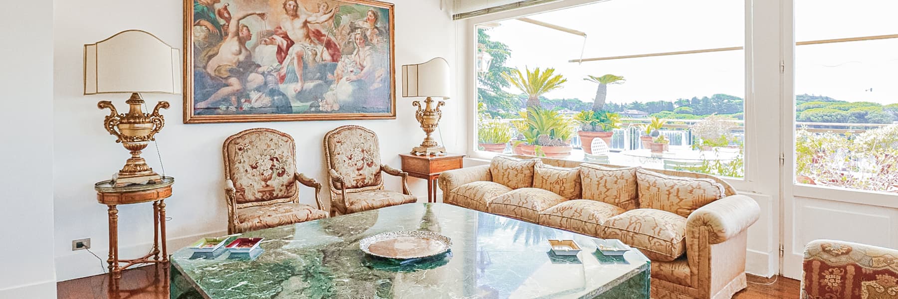 Elegant Penthouse with Panoramic Terrace in Rome, Lazio
