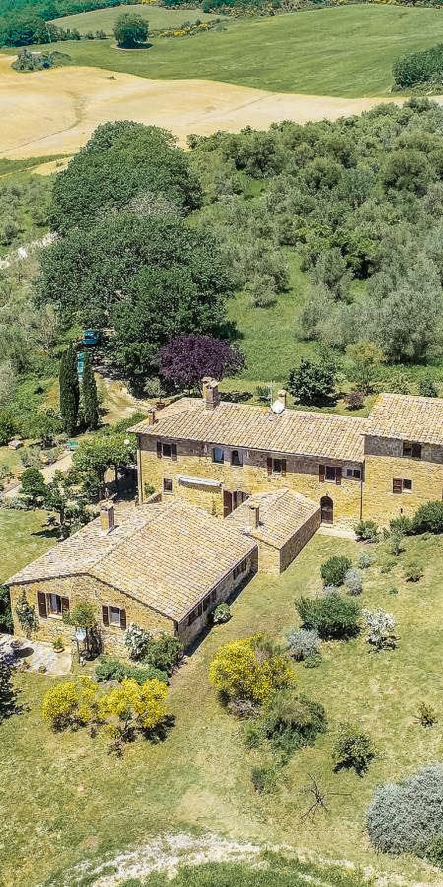 Casale panoramico in Val d'Orcia, Pienza, Toscana