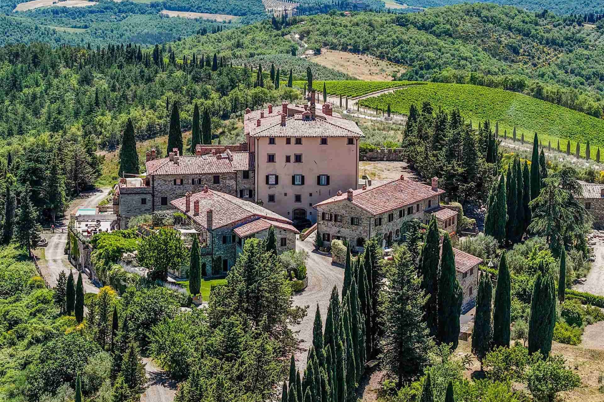 Gaiole in Chianti, Residenza con vista panoramica