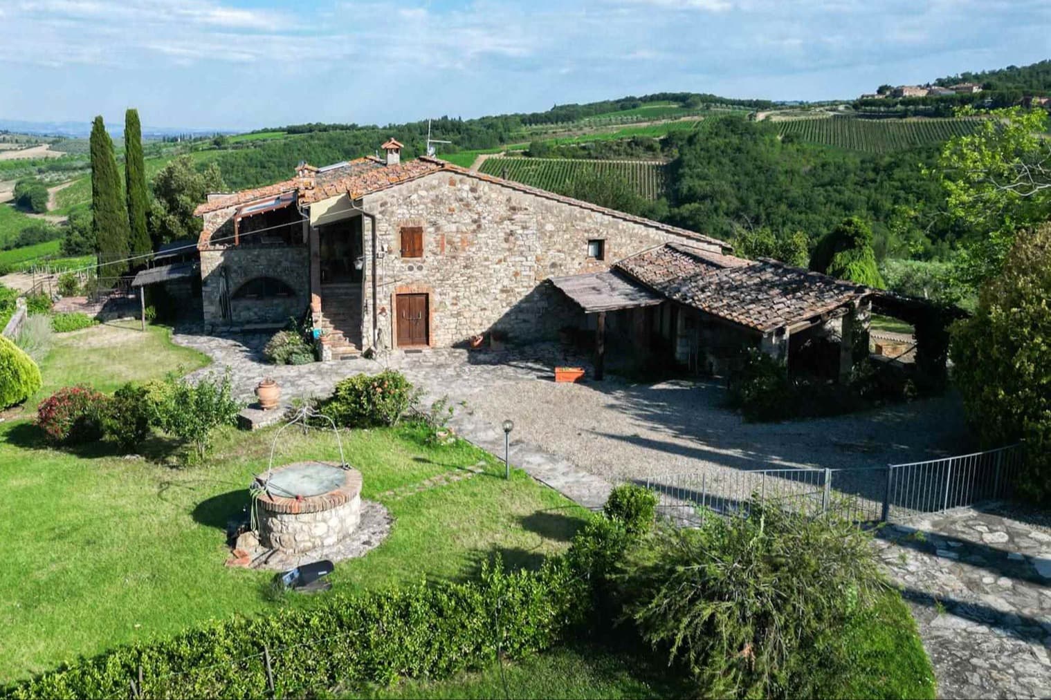AZ423  Farmhouse Converted into an Agritourism Property with Park, Swimming Pool and Olive Grove Land