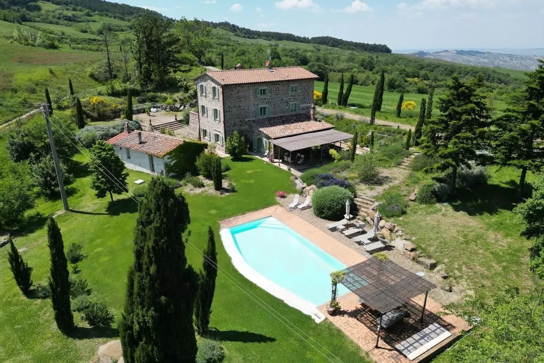 Casale con piscina a Pienza, nel cuore della Val d'Orcia