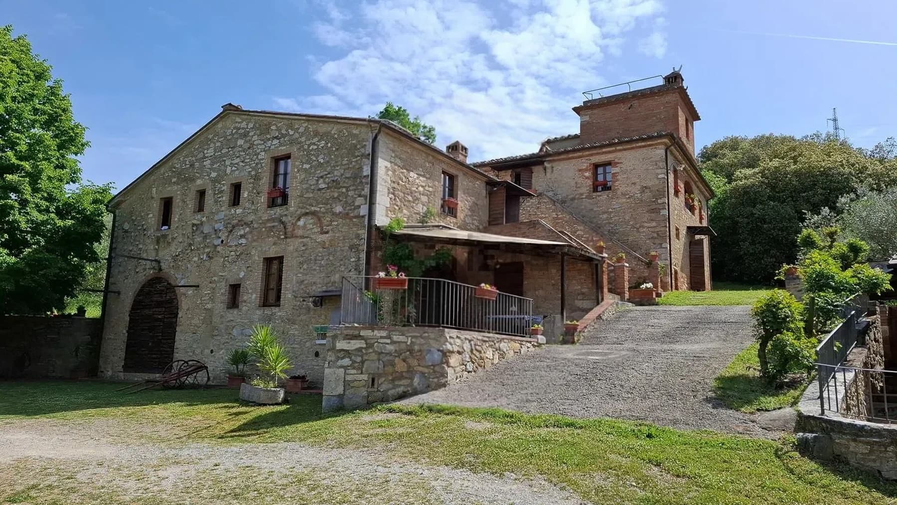 Casale panoramico con piscina a Rapolano Terme, Toscana