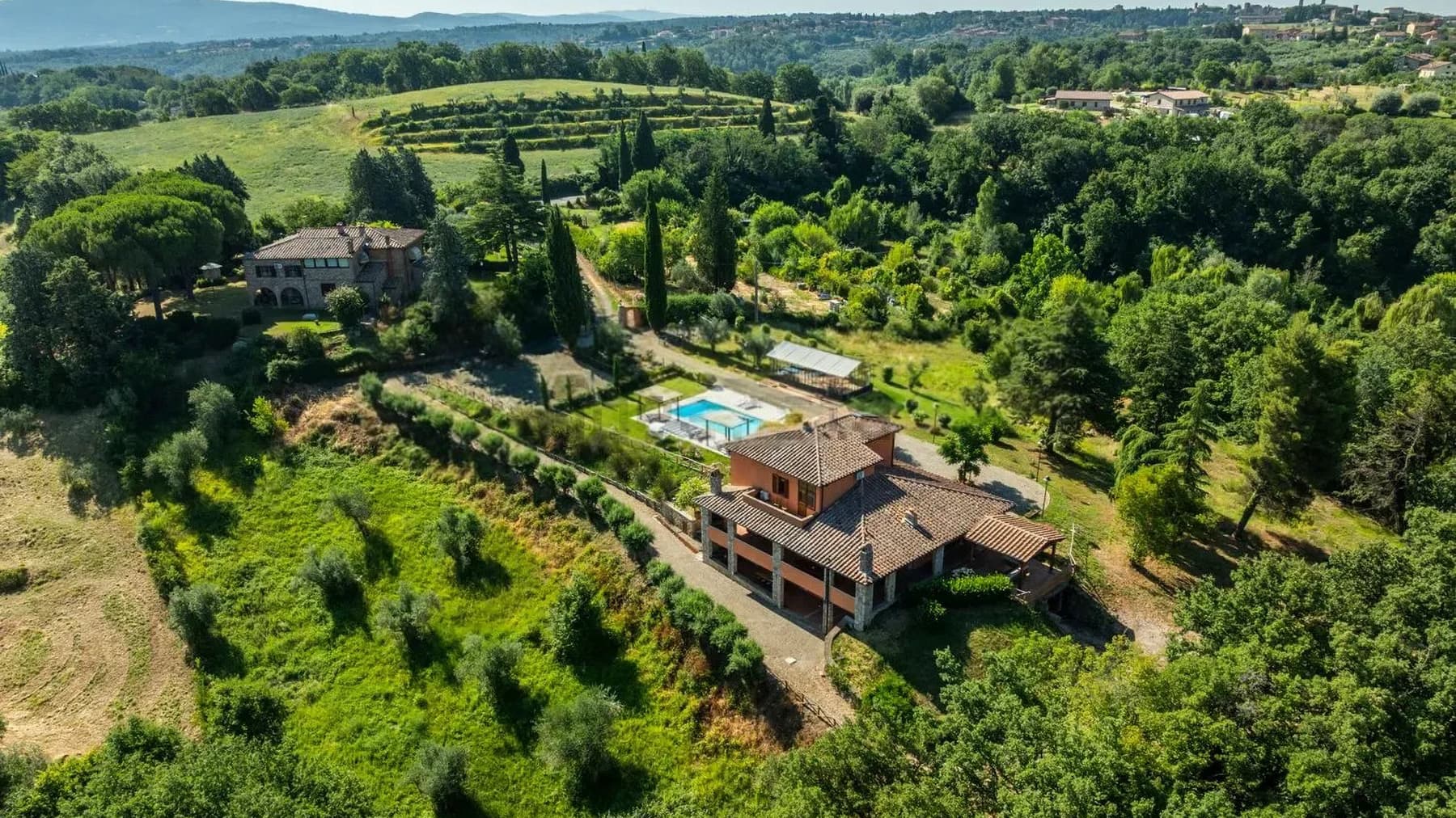 Villa panoramica con piscina a Città della Pieve