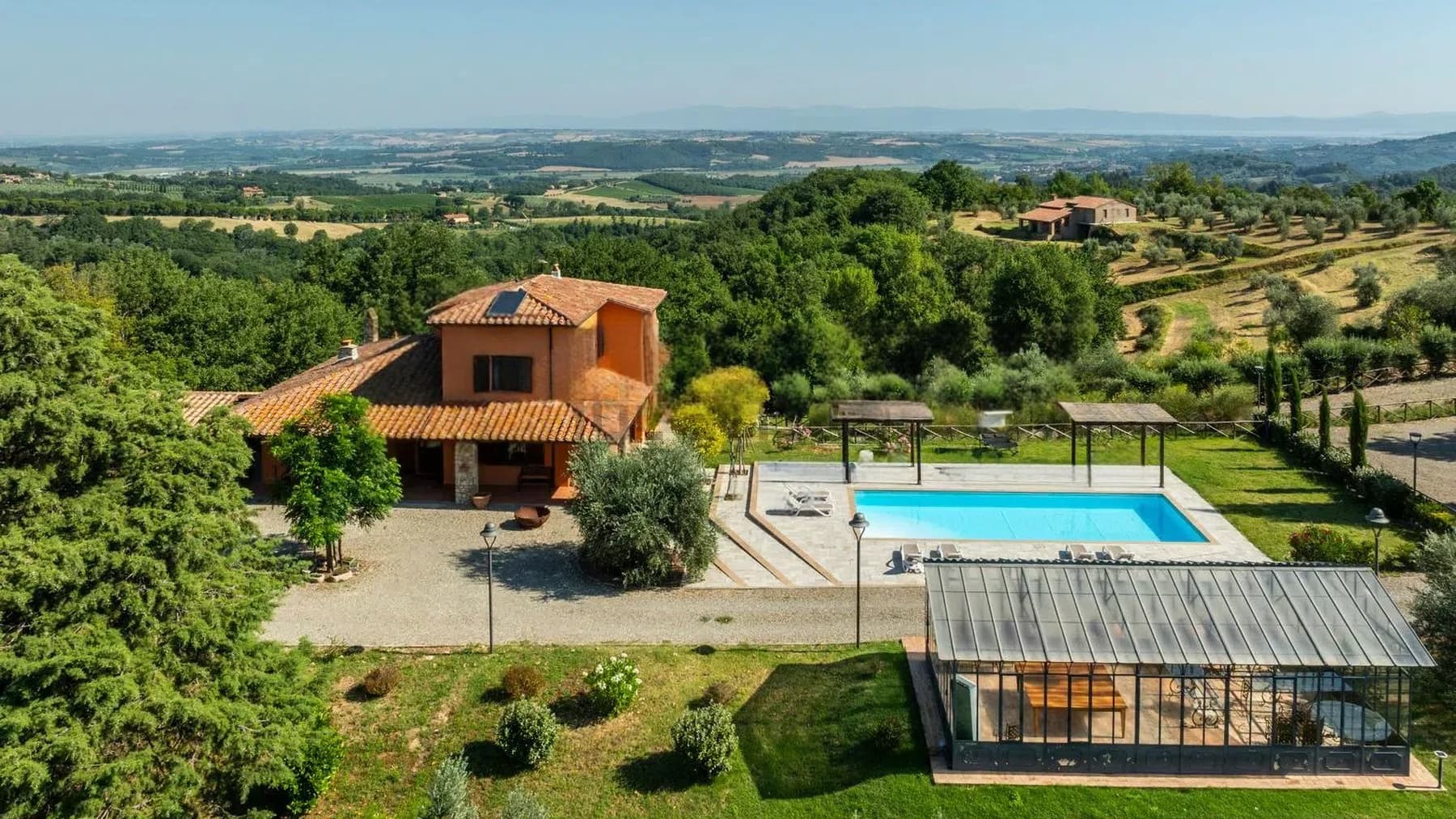 Villa panoramica con piscina a Città della Pieve