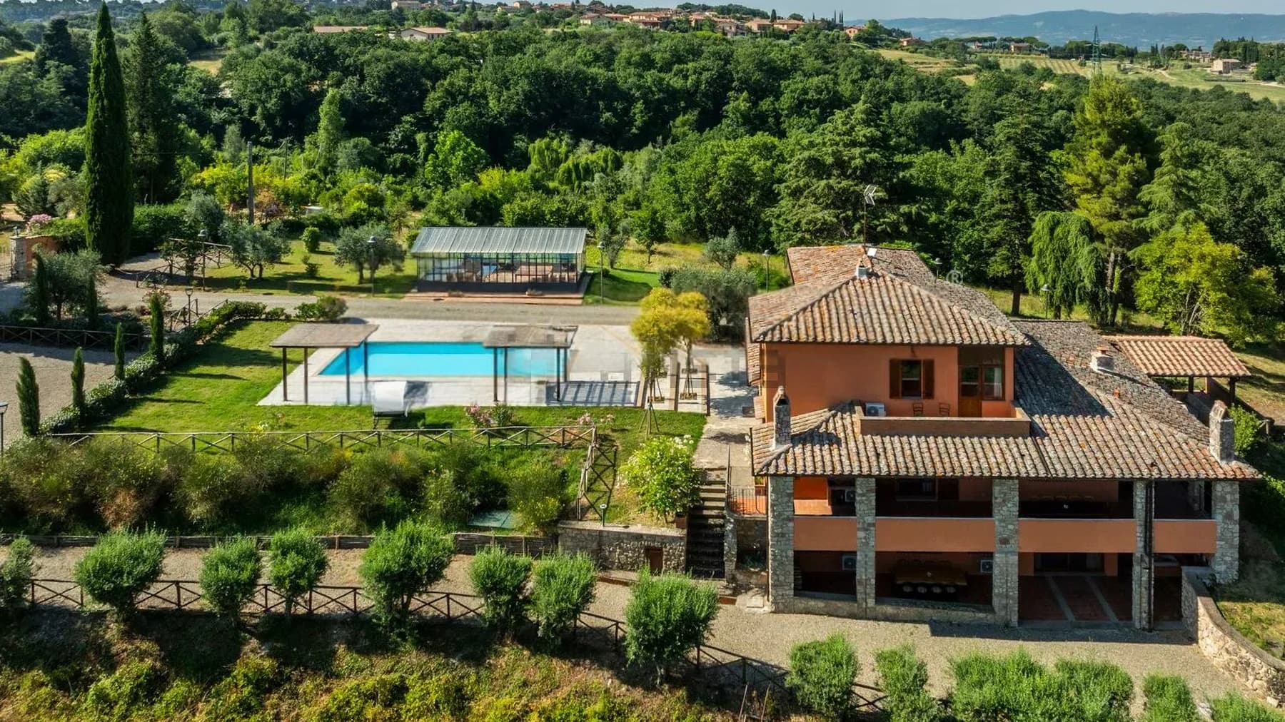 Villa panoramica con piscina a Città della Pieve