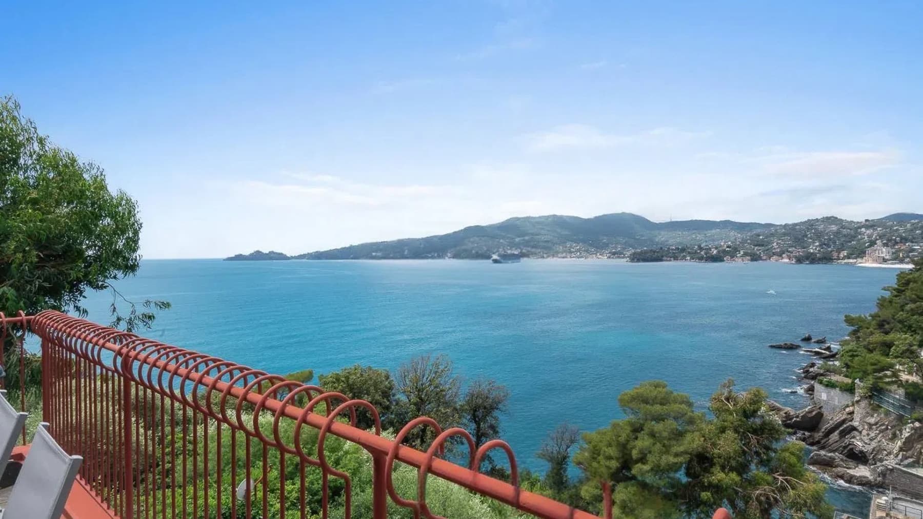 Appartamento esclusivo a Zoagli, vista mare e privacy