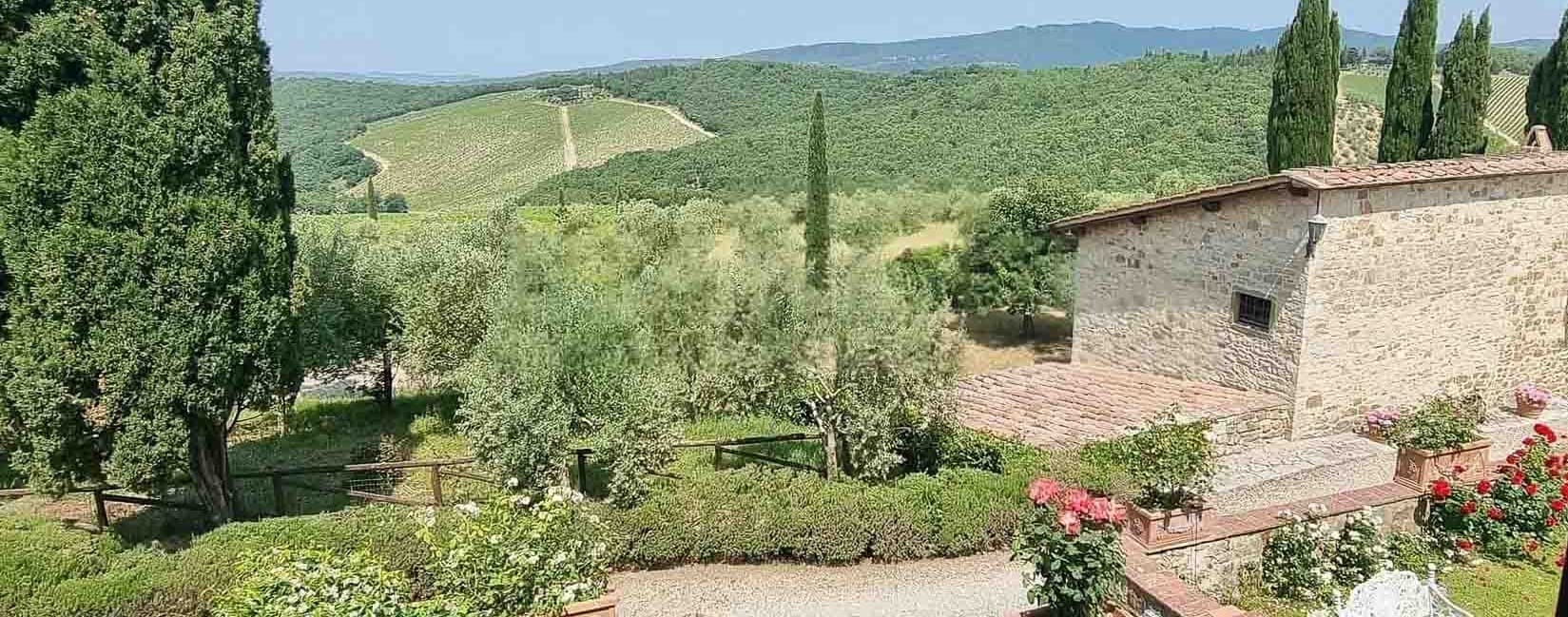 Casale panoramico nel cuore del Chianti, Toscana