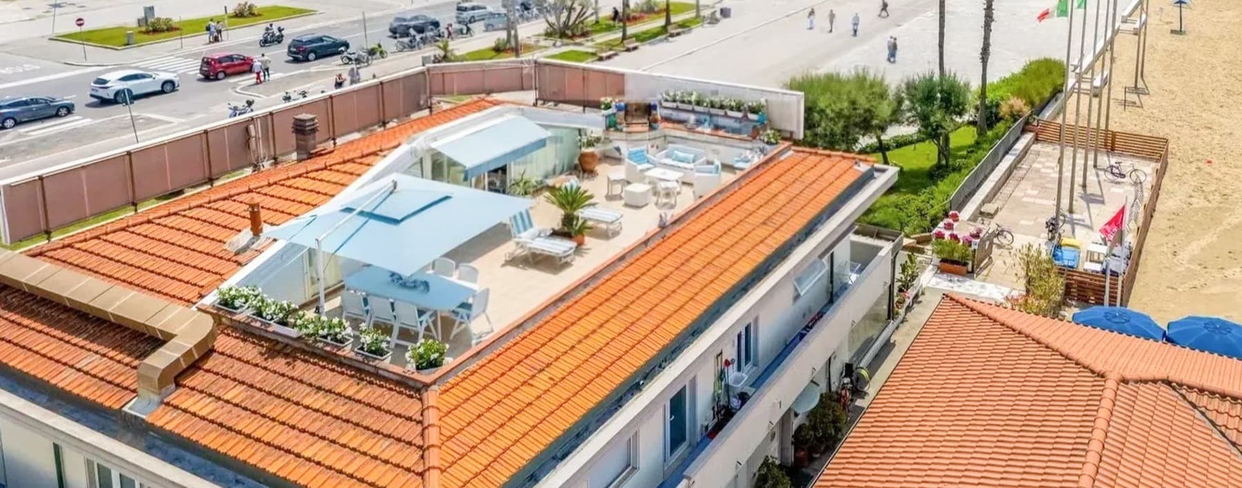 Attico Azzurro a Viareggio, vista mare in Versilia