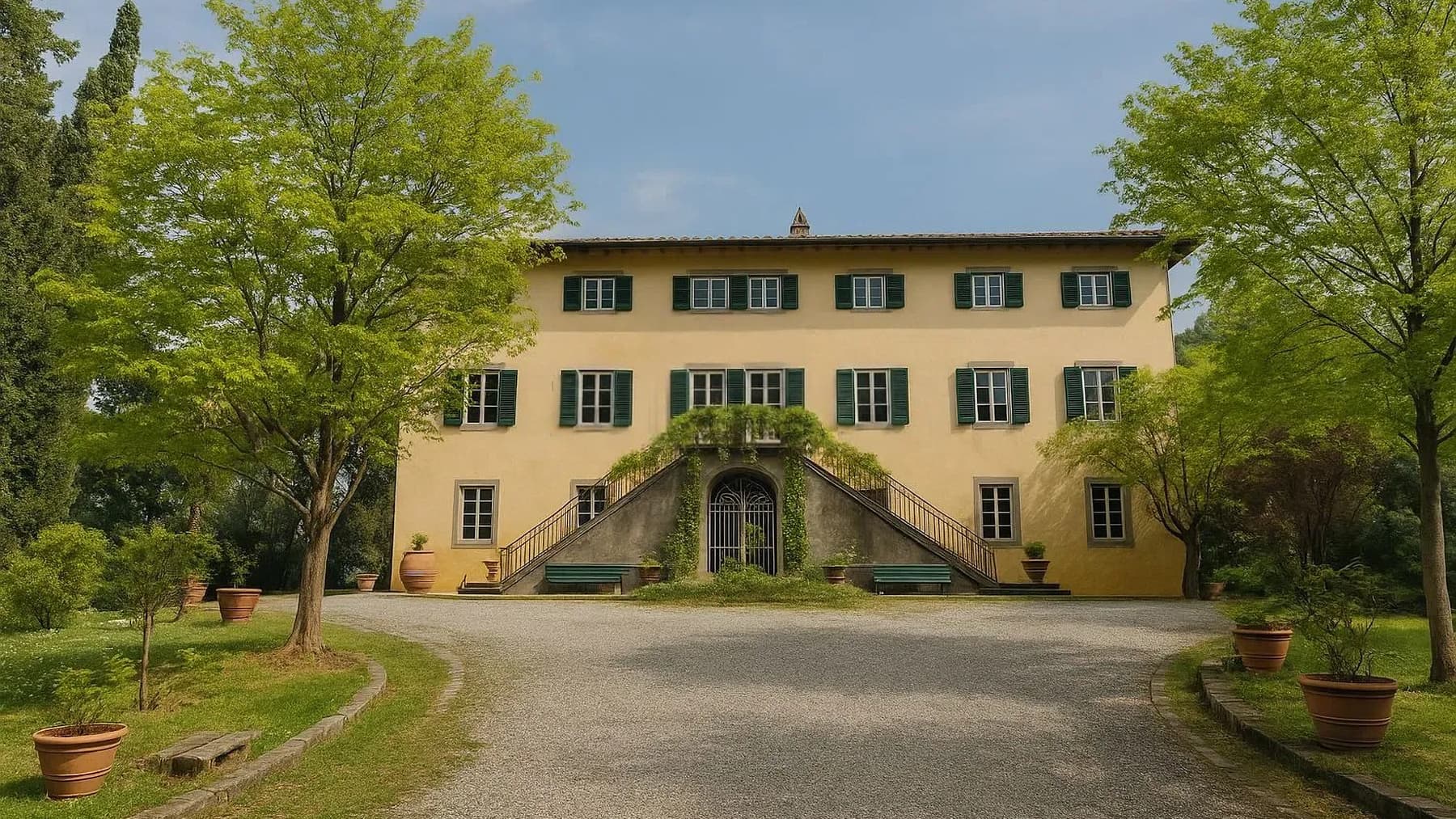 Villa storica nella verde collina di Lucca, Toscana