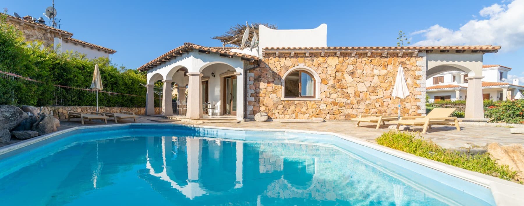 Villa con piscina a Pittulongu, Sardegna
