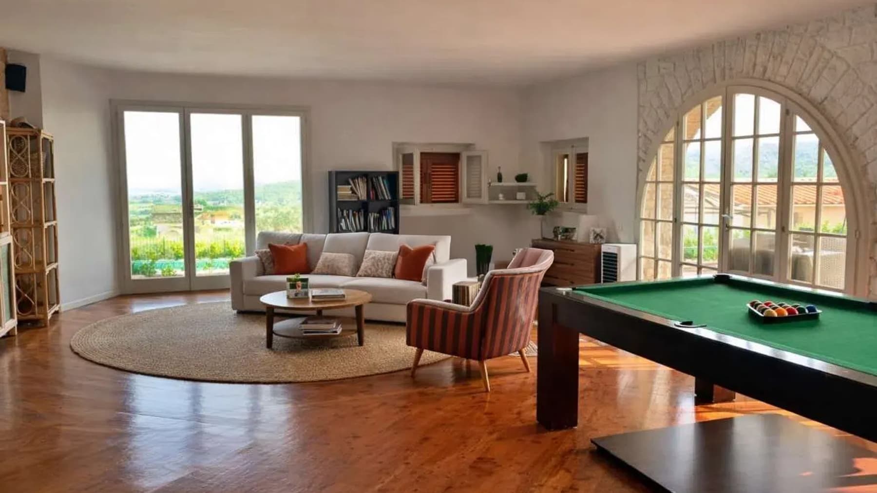 Villa panoramica con piscina a Rigomagno, Toscana