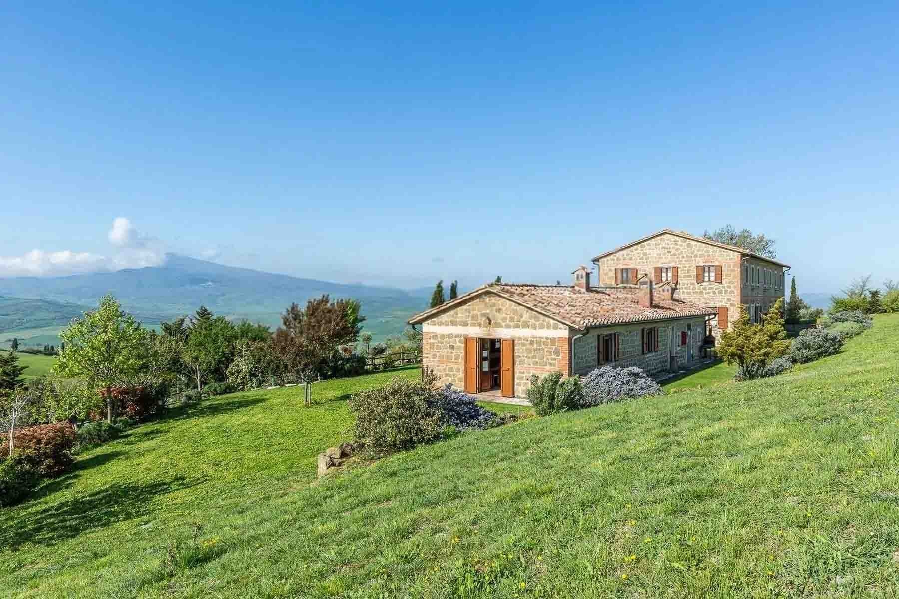 Casale panoramico a Pienza, cuore della Val d'Orcia
