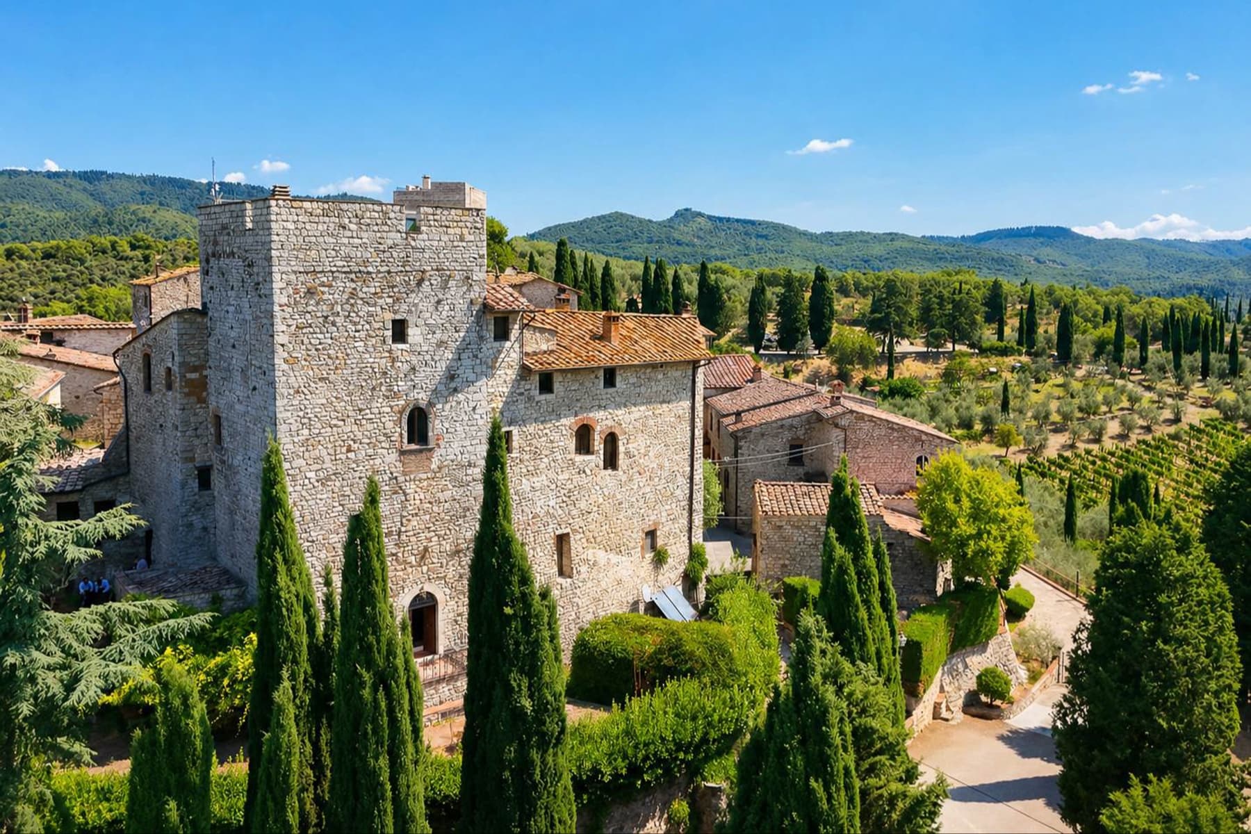 Majestic Castle in Chianti, Tuscany