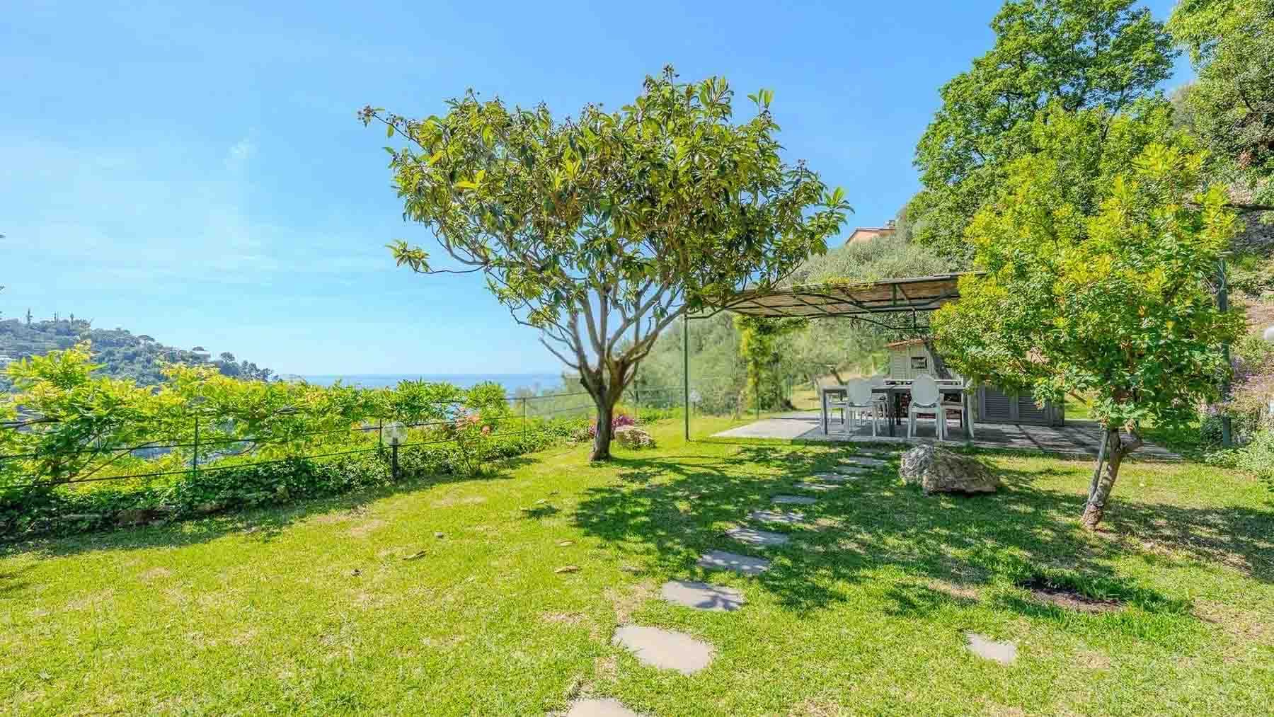 Villa con piscina e vista mare a Zoagli, Liguria