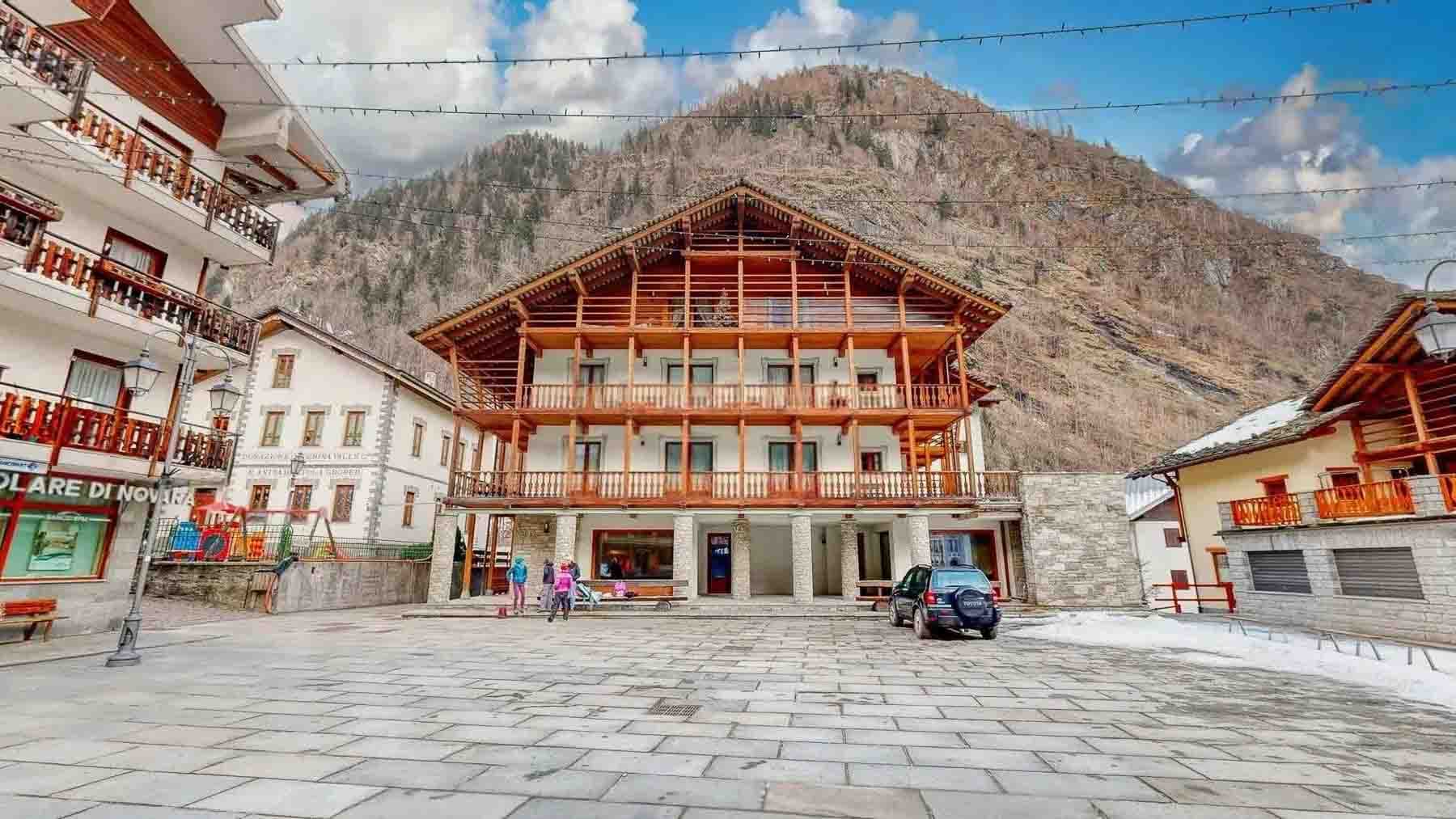 Appartamento centrale ad Alagna Valsesia con terrazzo