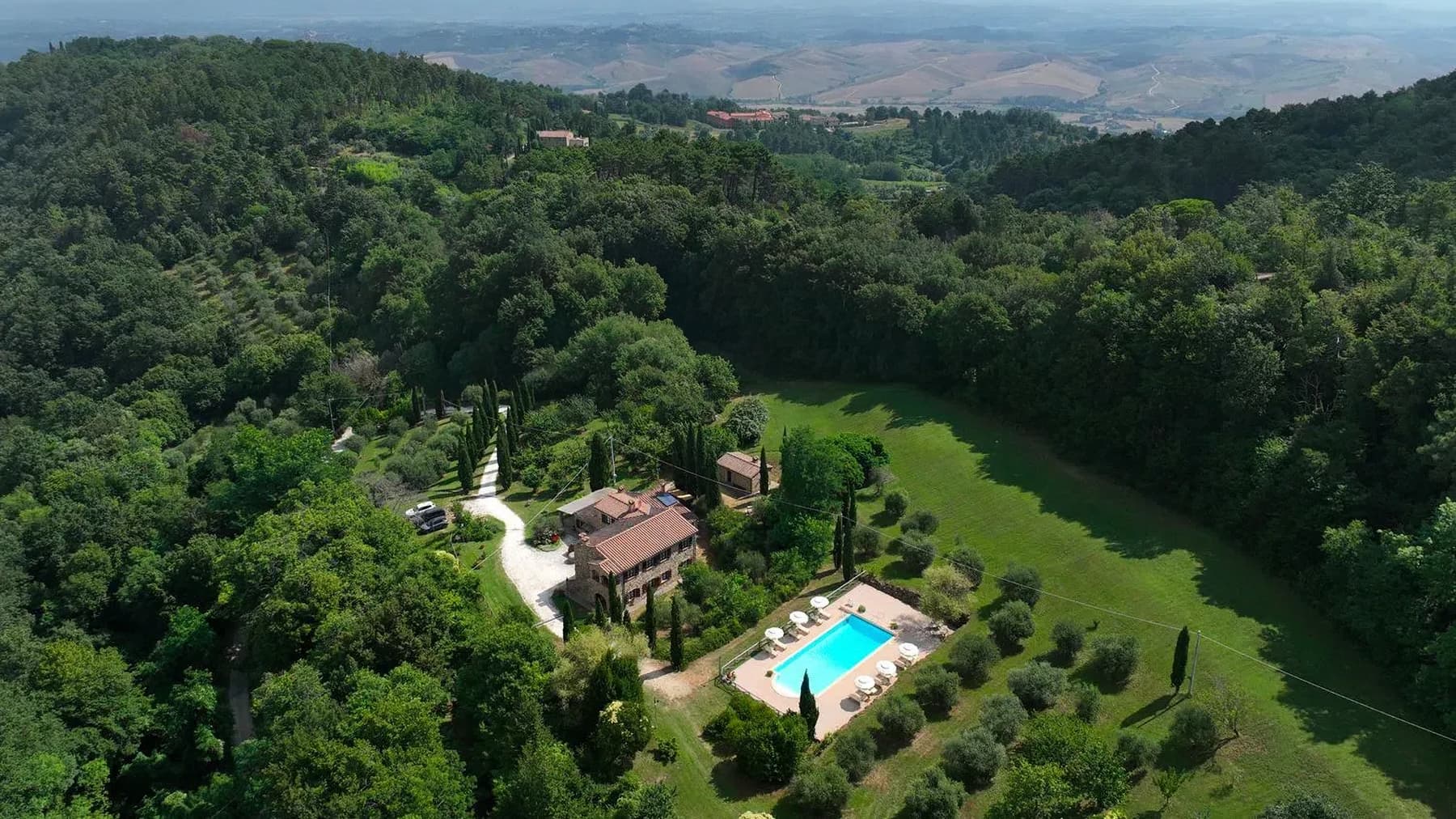 Casale Toscano con Piscina e Viste a Rivalto