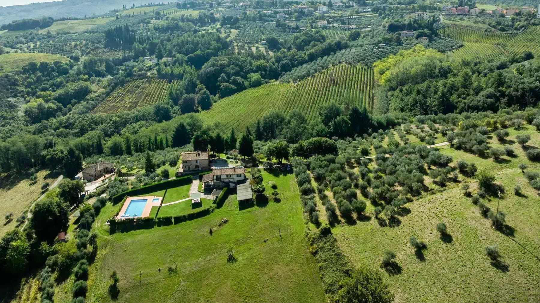 Casale con Piscine e Terreno nel Chianti, Montaione