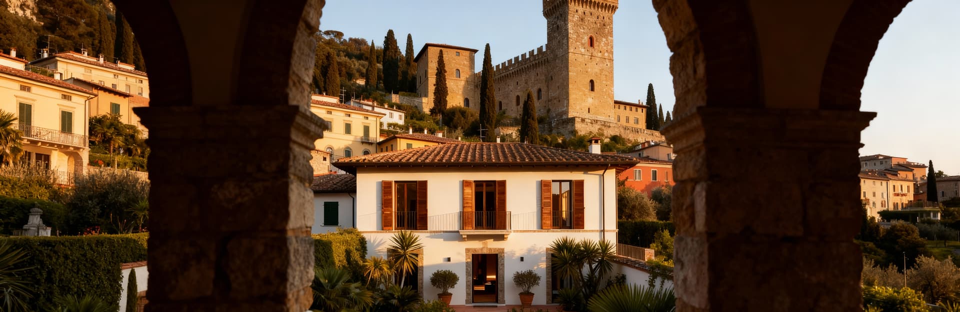 Independent houses for sale in Prato, blending tradition with modernity near the historical Emperor's Castle.