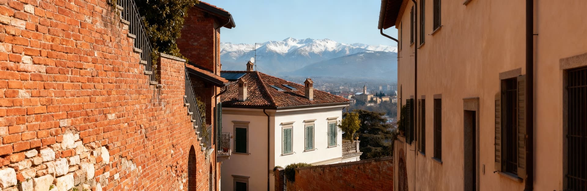 Luxury villas for sale in Bergamo, blending history and nature with art and local cuisine delights.