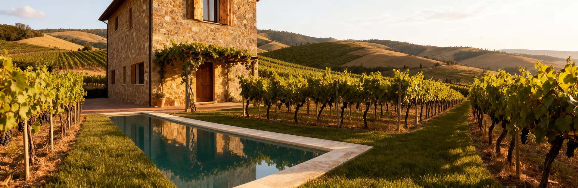 Luxury villas for sale in Perugia province, showcasing breathtaking views and serene green hills of Umbria.